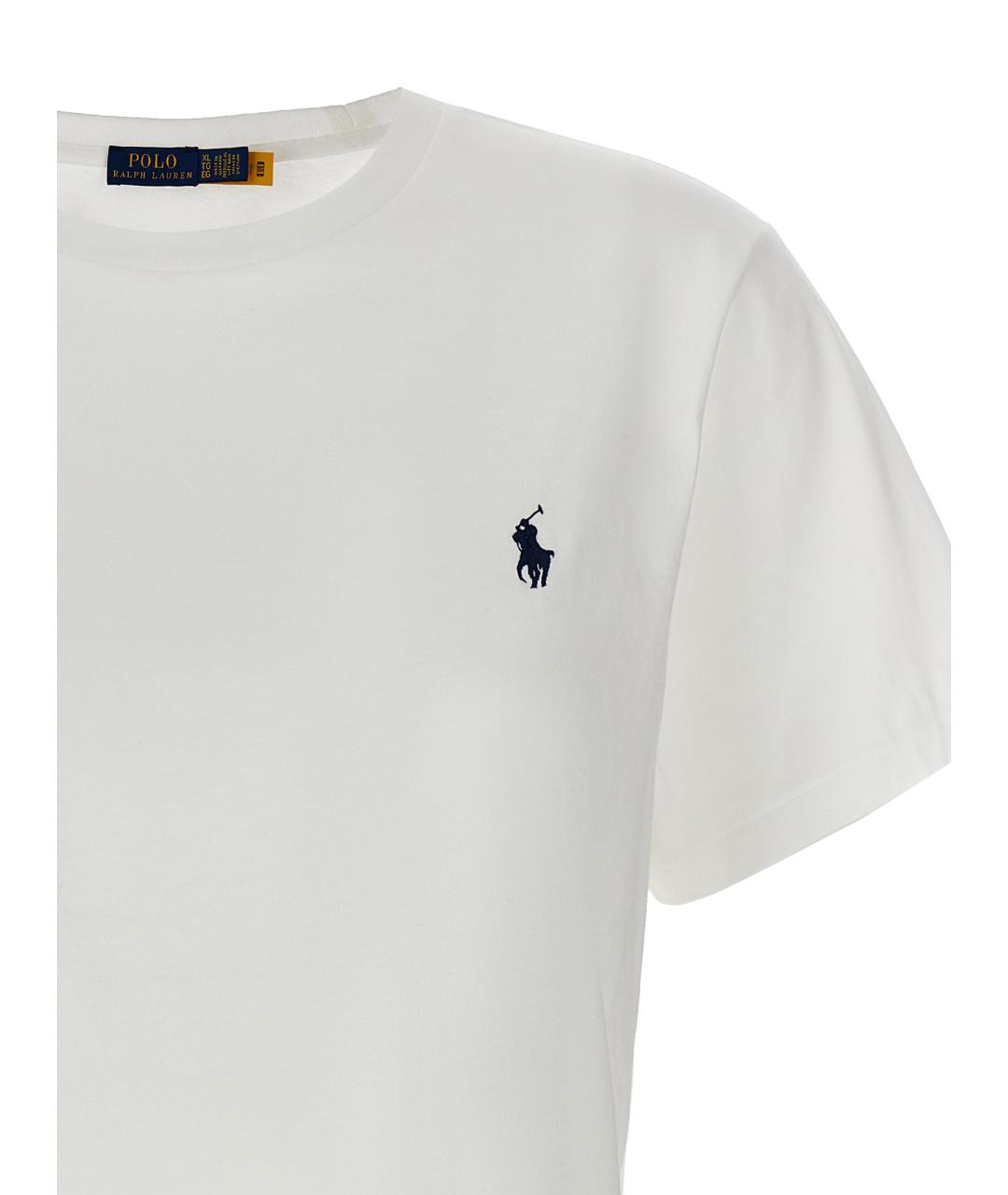 POLO RALPH LAUREN Белая хлопковая футболка, фото 3