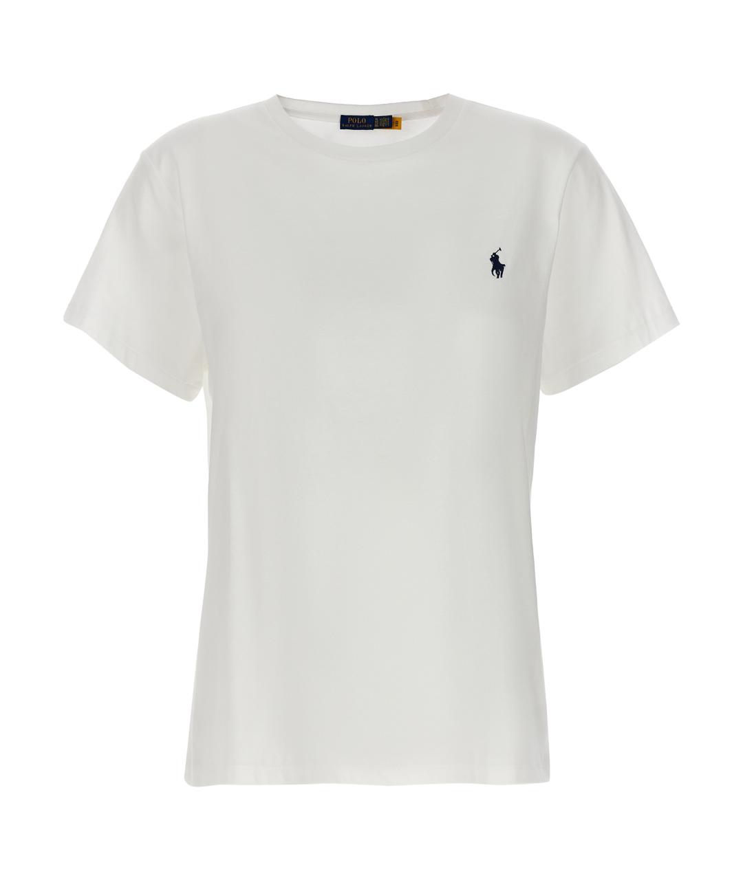 POLO RALPH LAUREN Белая хлопковая футболка, фото 1