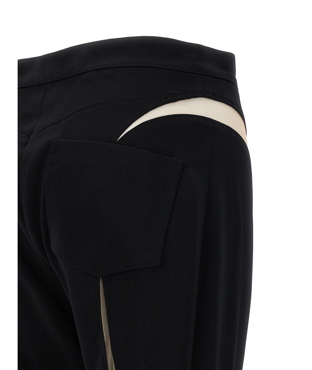 MUGLER Черные вискозные леггинсы и велосипедки, фото 4