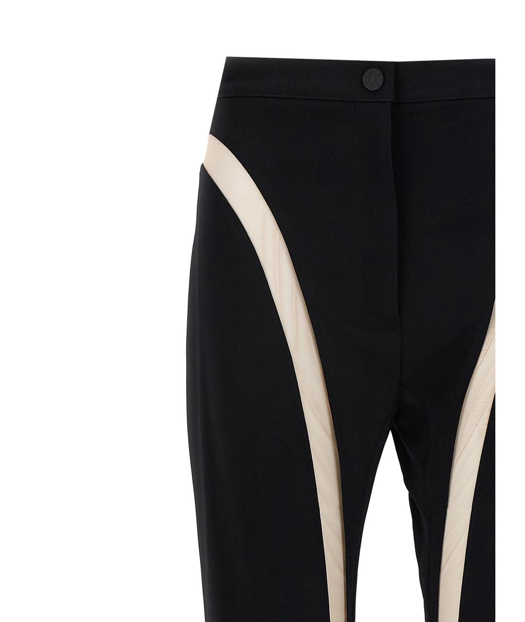 MUGLER Черные вискозные леггинсы и велосипедки, фото 3