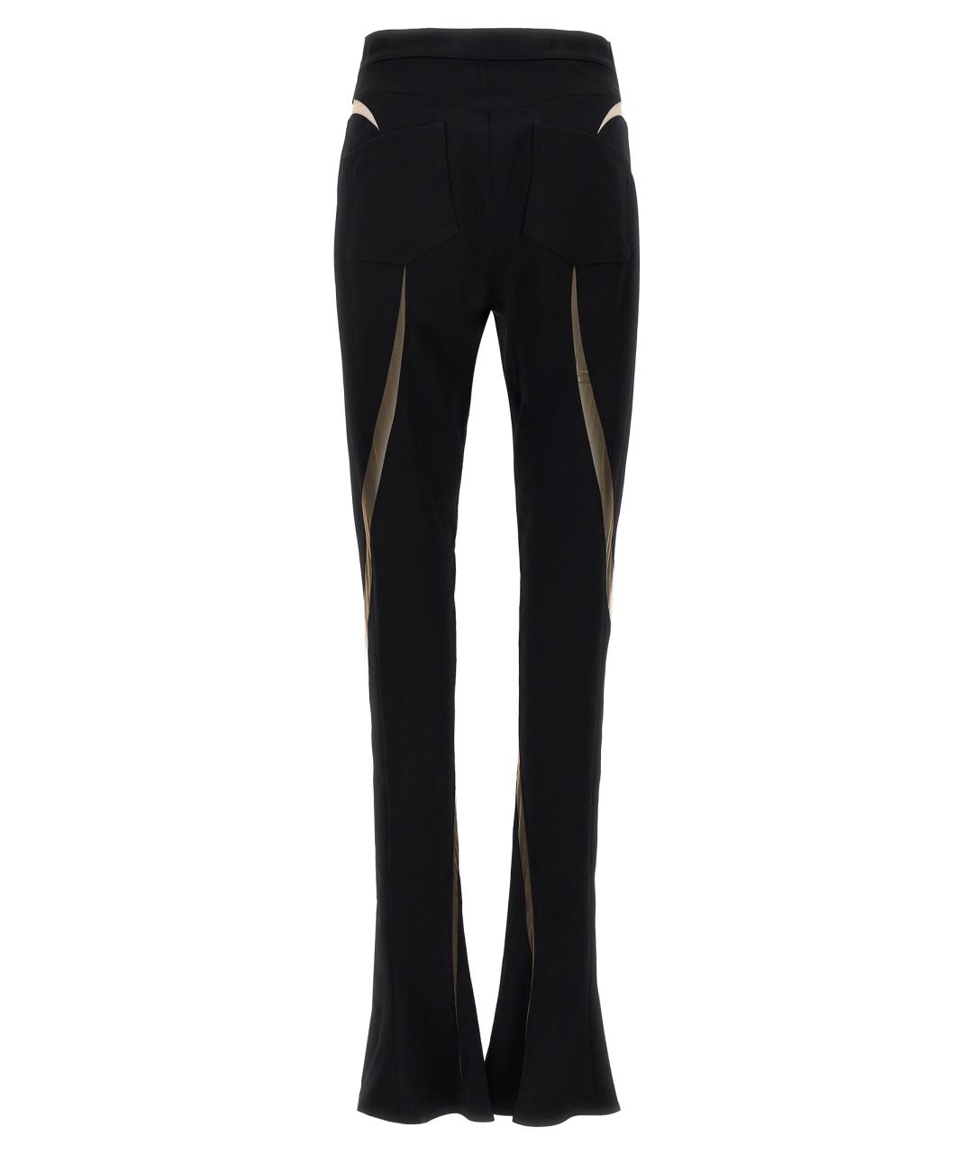 MUGLER Черные вискозные леггинсы и велосипедки, фото 2