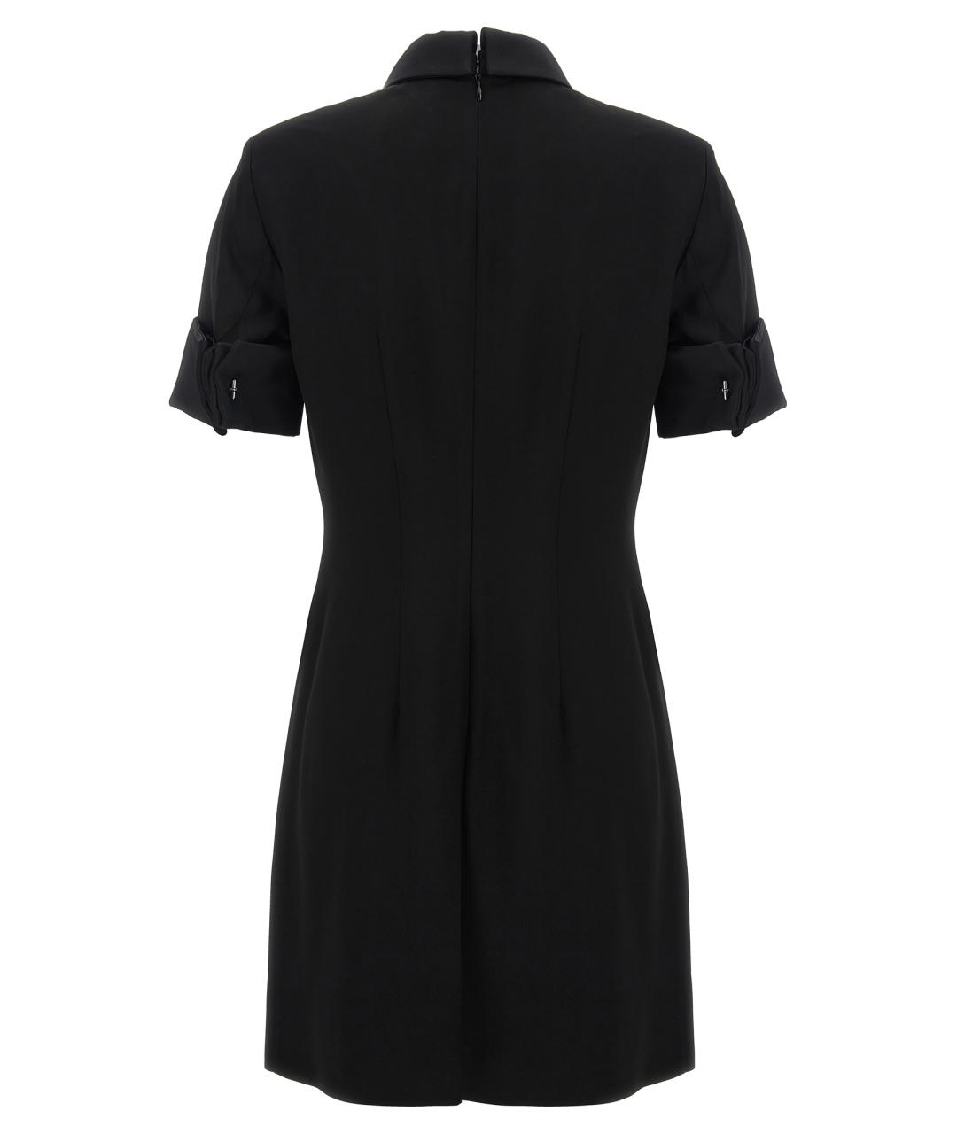 SPORTMAX Черное вискозное повседневное платье, фото 2