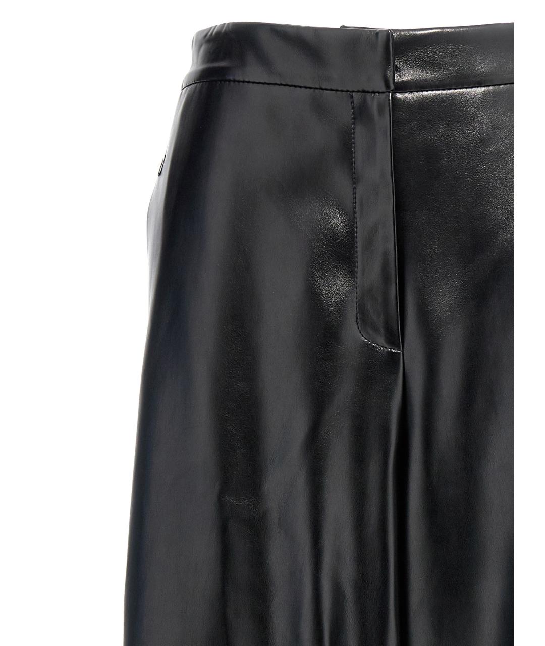 STELLA MCCARTNEY Черные полиэстеровые прямые брюки, фото 4