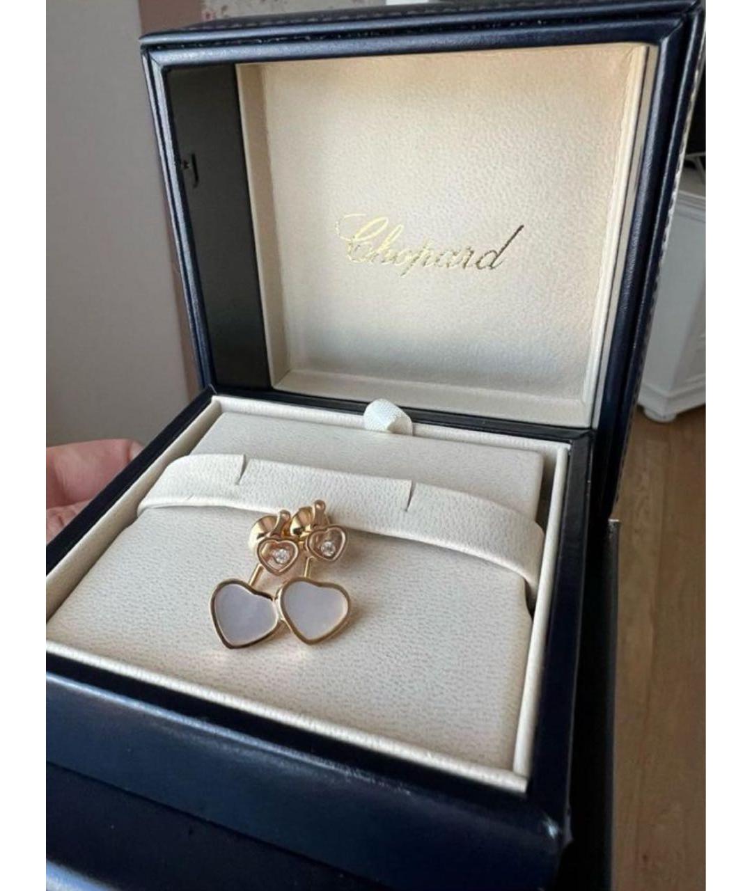 CHOPARD Золотые серьги из розового золота, фото 2