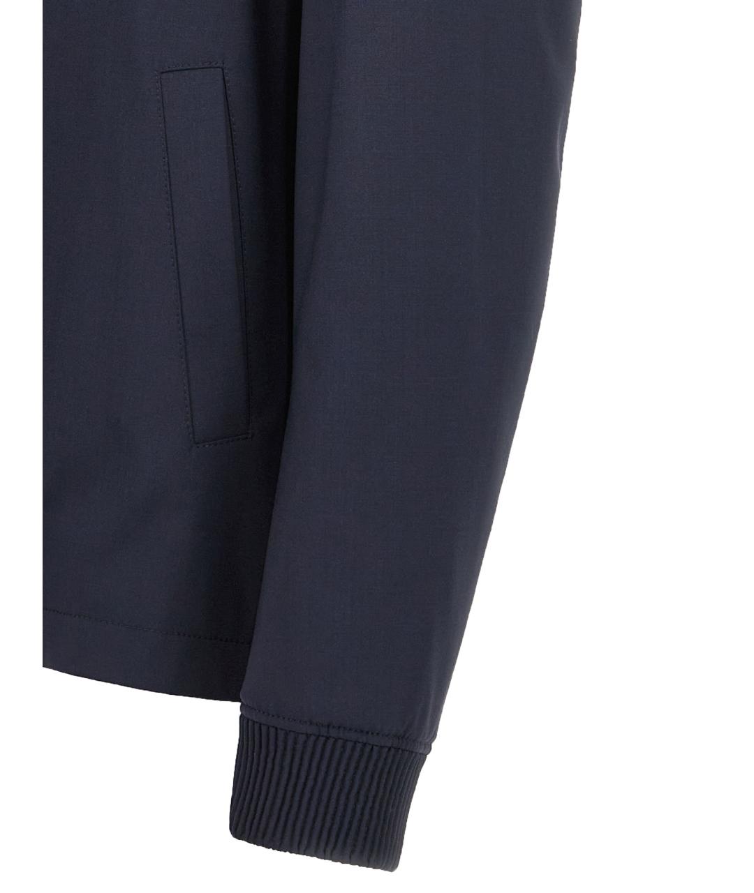 HUGO BOSS Темно-синяя шерстяная куртка, фото 5