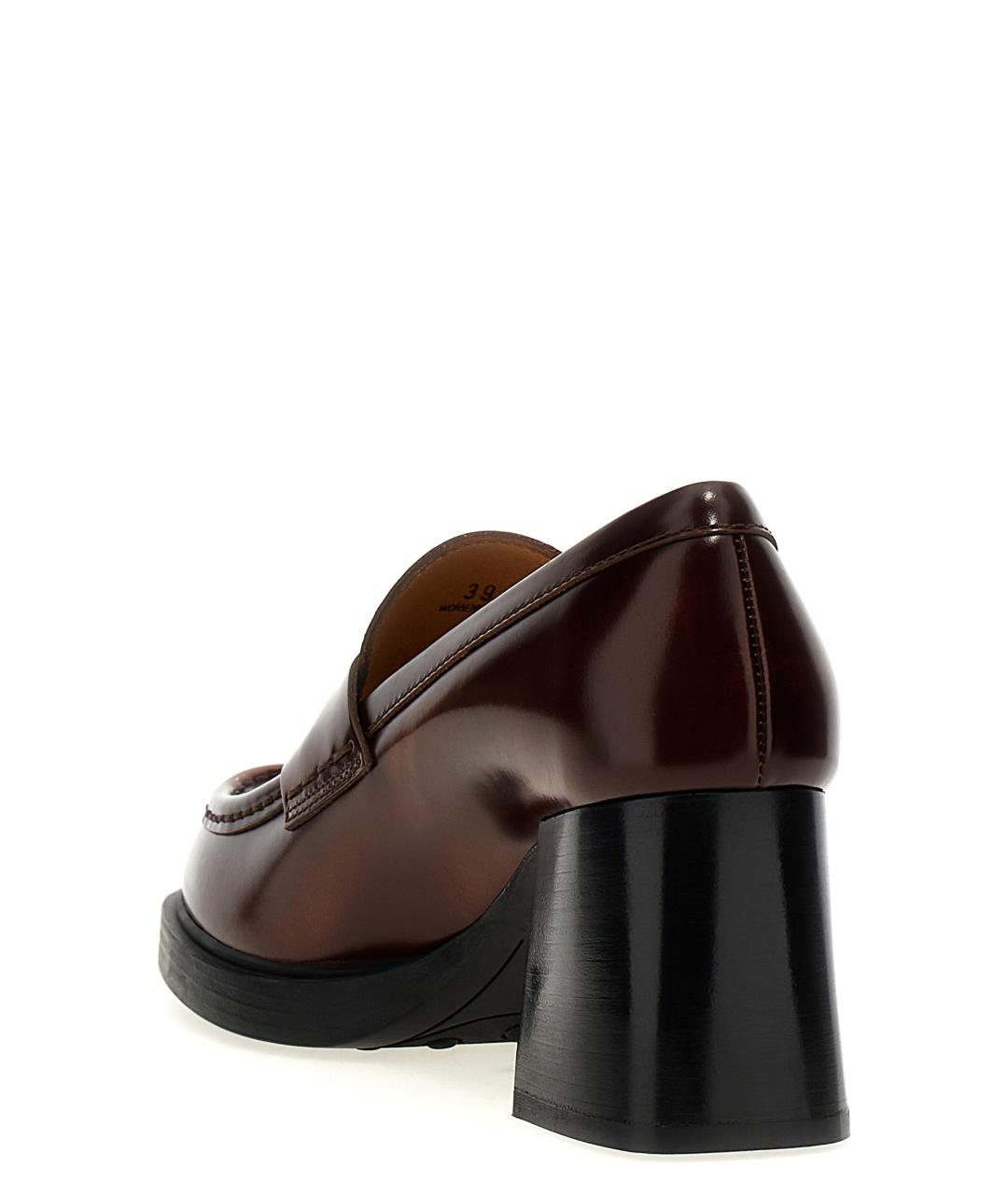 TOD'S Коричневые кожаные лоферы, фото 3