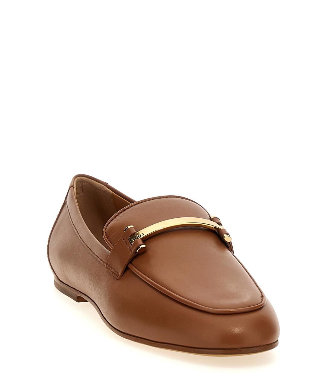 TOD'S Коричневые кожаные лоферы, фото 2