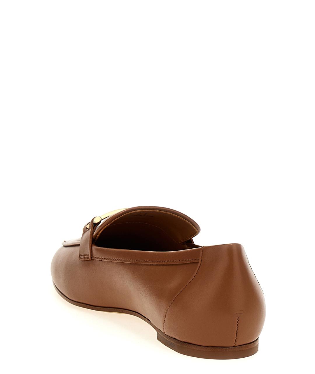 TOD'S Коричневые кожаные лоферы, фото 3