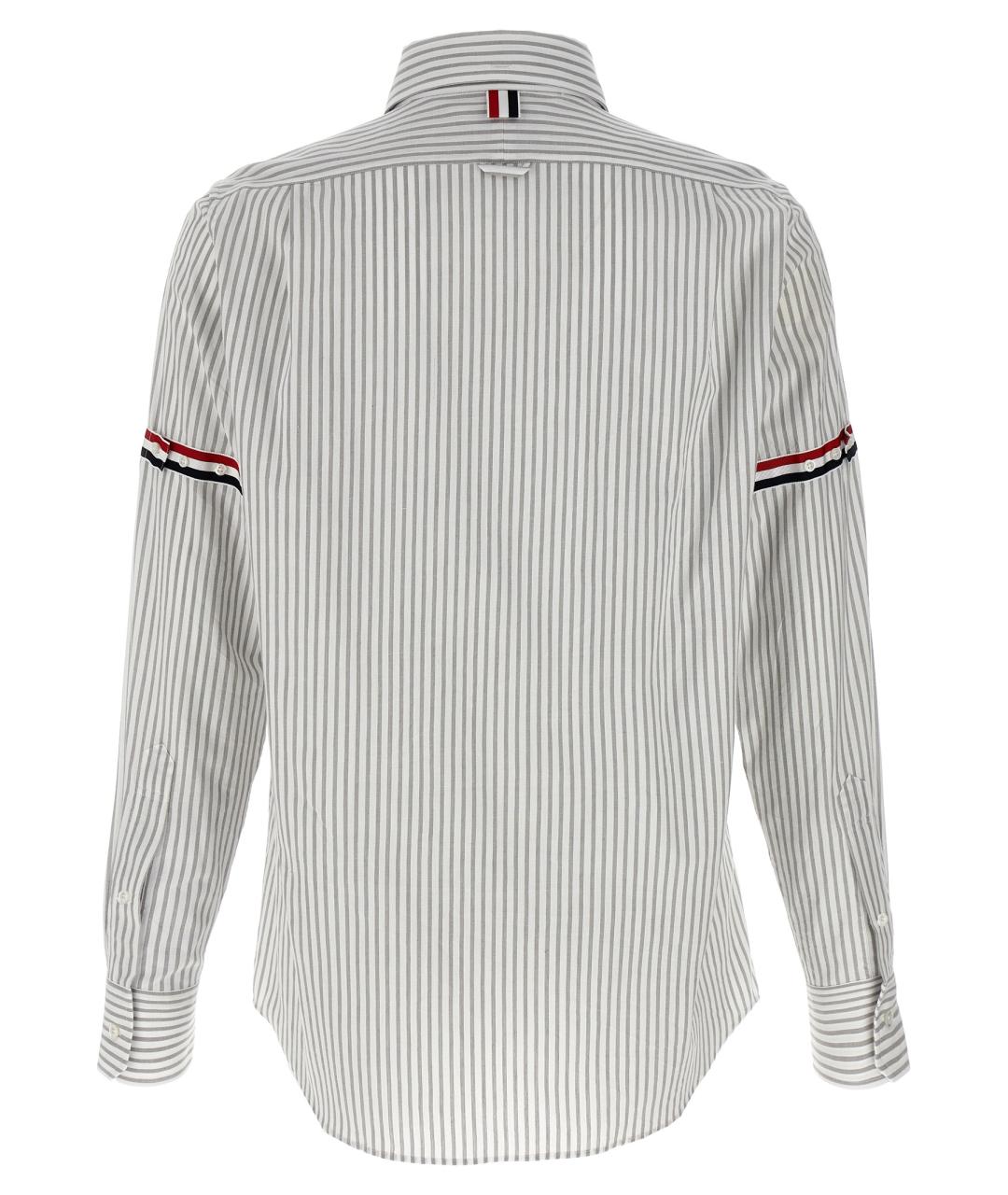 THOM BROWNE Серая хлопковая кэжуал рубашка, фото 2