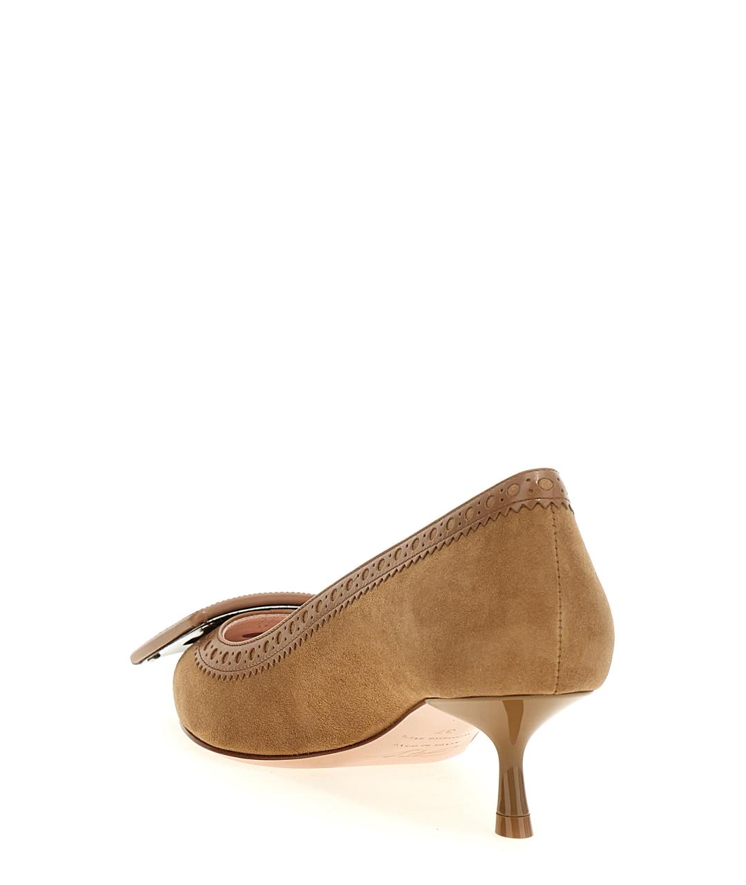 ROGER VIVIER Бежевые замшевые туфли, фото 3