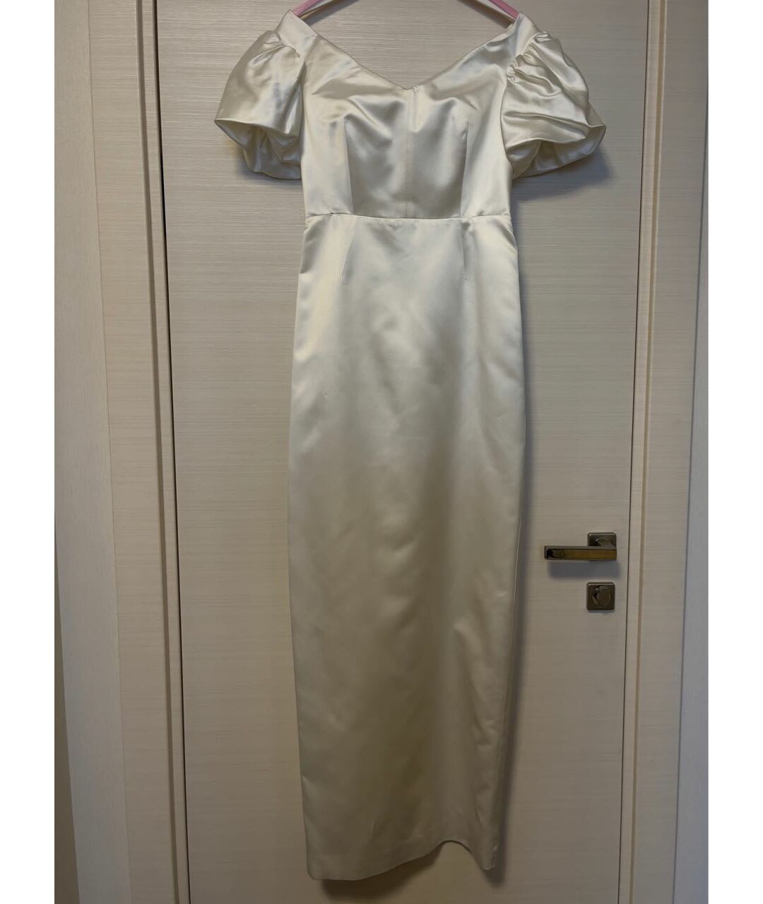 ALEXANDER TEREKHOV Белое атласное свадебное платье, фото 7