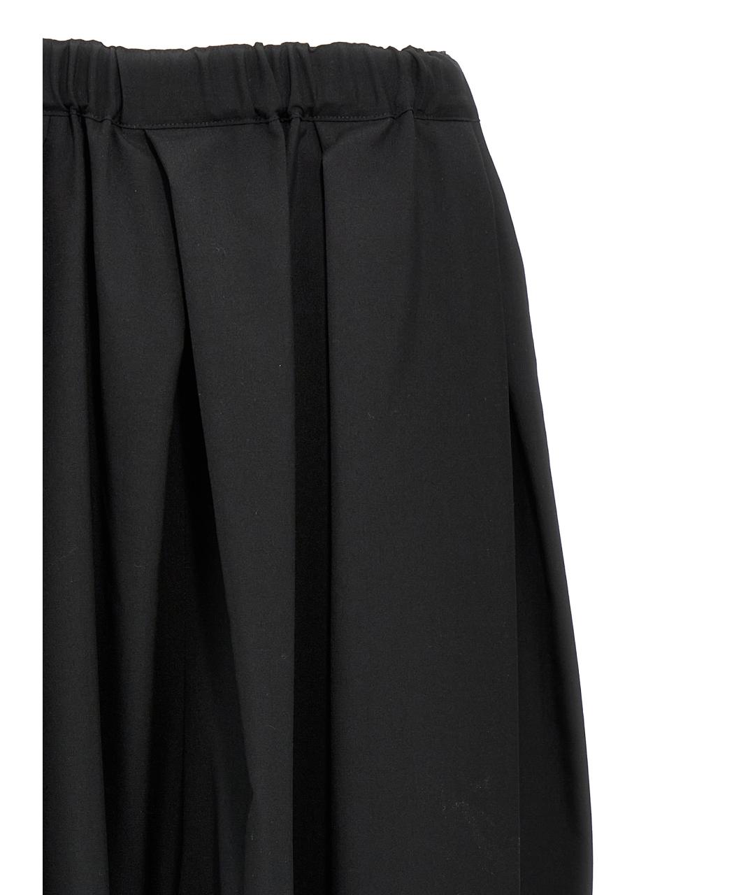 COMME DES GARÇONS Черные шерстяные прямые брюки, фото 3
