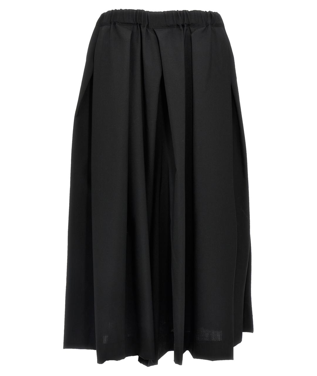 COMME DES GARÇONS Черные шерстяные прямые брюки, фото 1