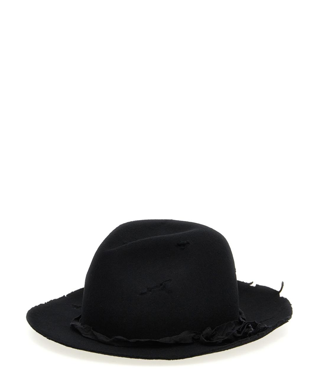 YOHJI YAMAMOTO Черная шерстяная шляпа, фото 2