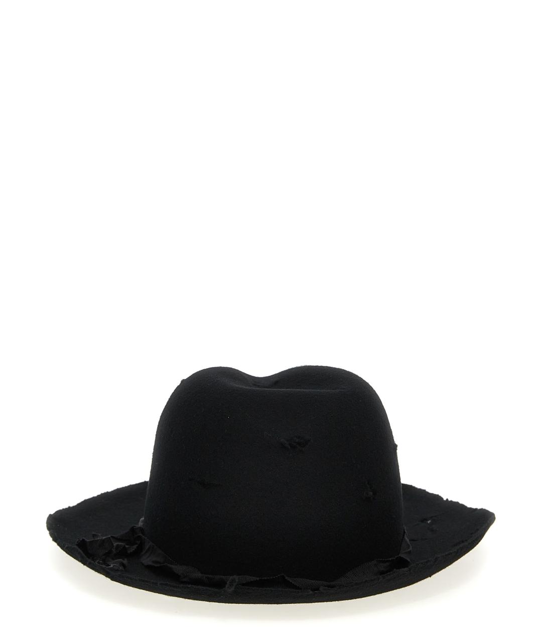 YOHJI YAMAMOTO Черная шерстяная шляпа, фото 3