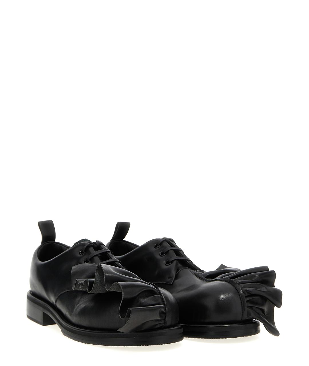 COMME DES GARÇONS HOMME PLUS Черные кожаные туфли, фото 2