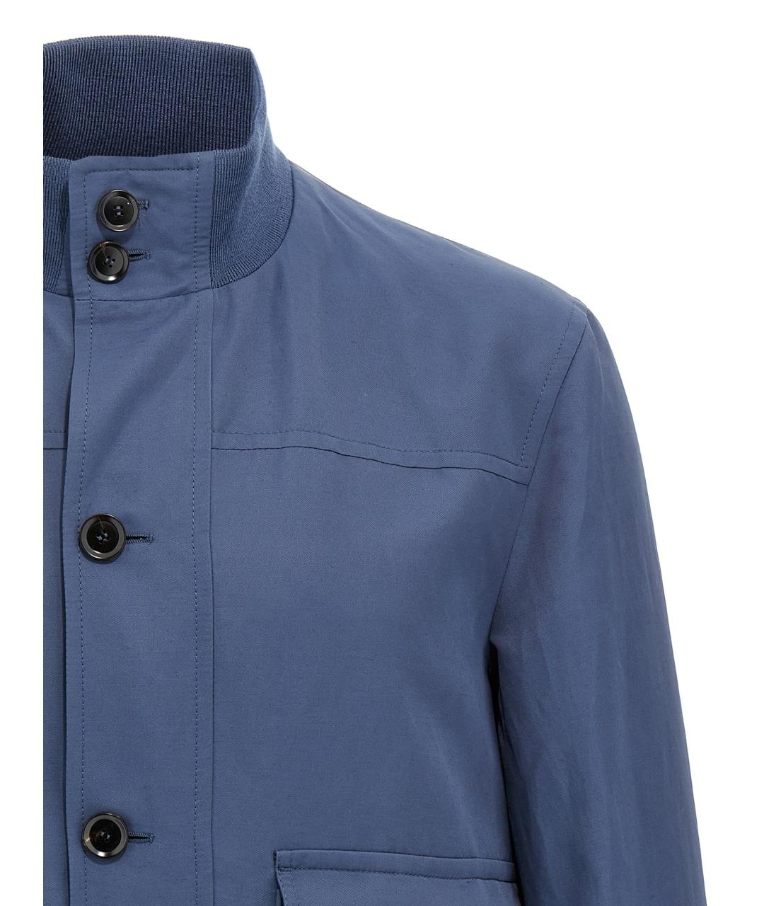 BRIONI Синяя льняная куртка, фото 3