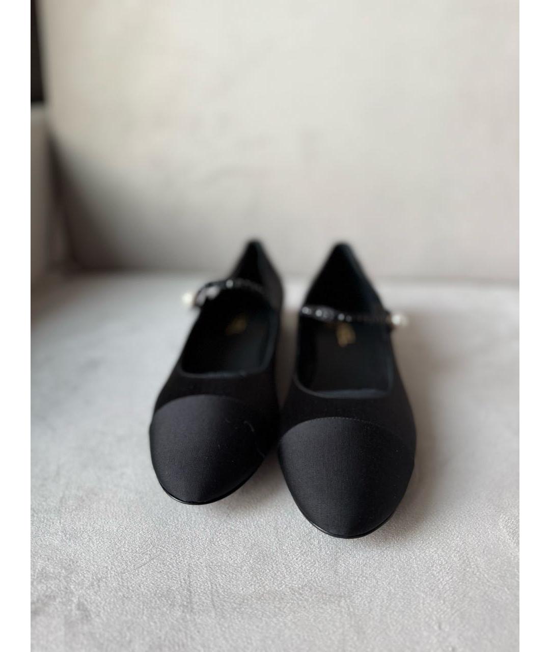 CHANEL Черные балетки, фото 2