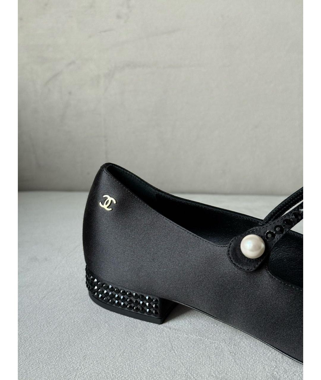 CHANEL Черные балетки, фото 5