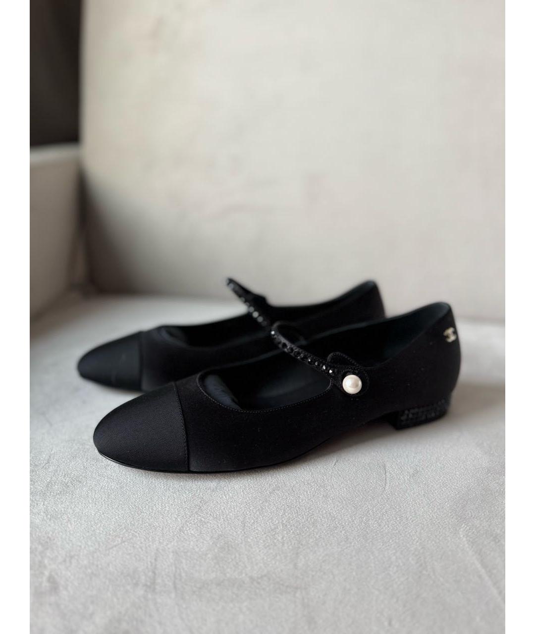 CHANEL Черные балетки, фото 3