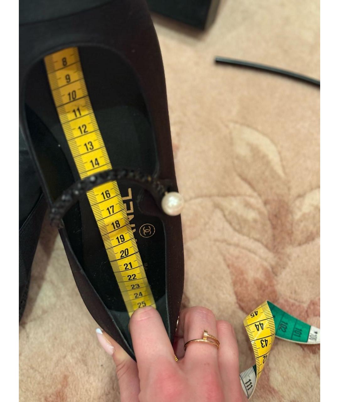 CHANEL Черные балетки, фото 8