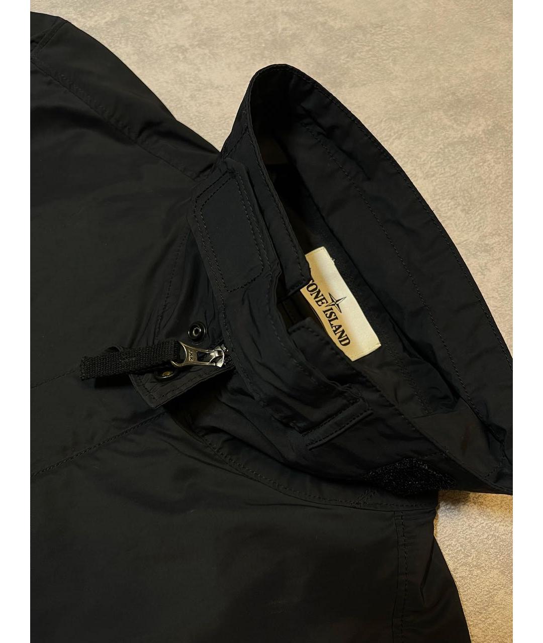 STONE ISLAND Черная полиамидовая куртка, фото 4