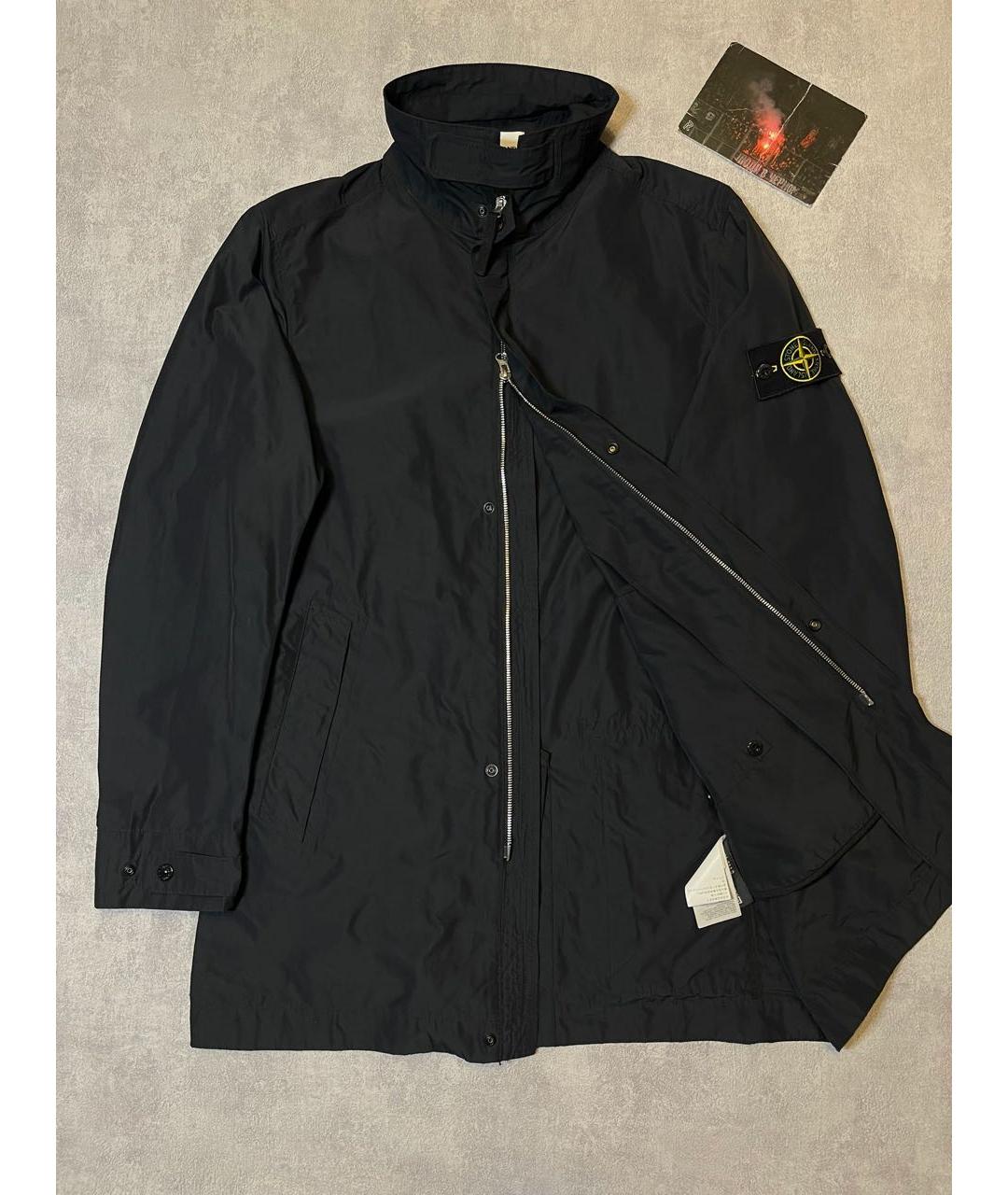 STONE ISLAND Черная полиамидовая куртка, фото 2