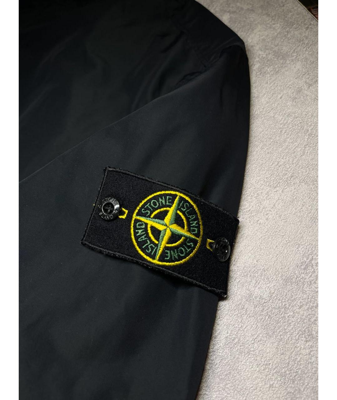STONE ISLAND Черная полиамидовая куртка, фото 5