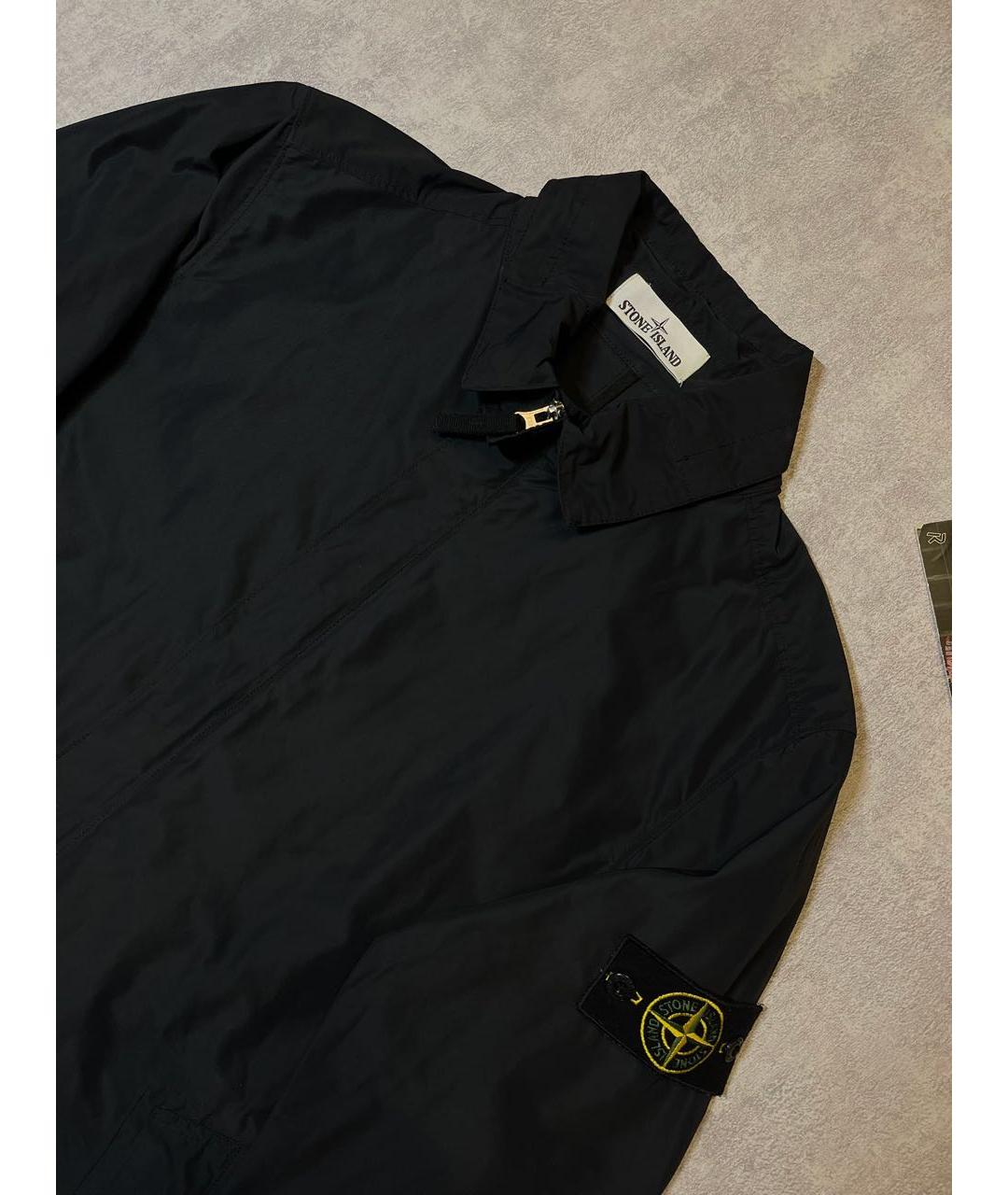STONE ISLAND Черная полиамидовая куртка, фото 3