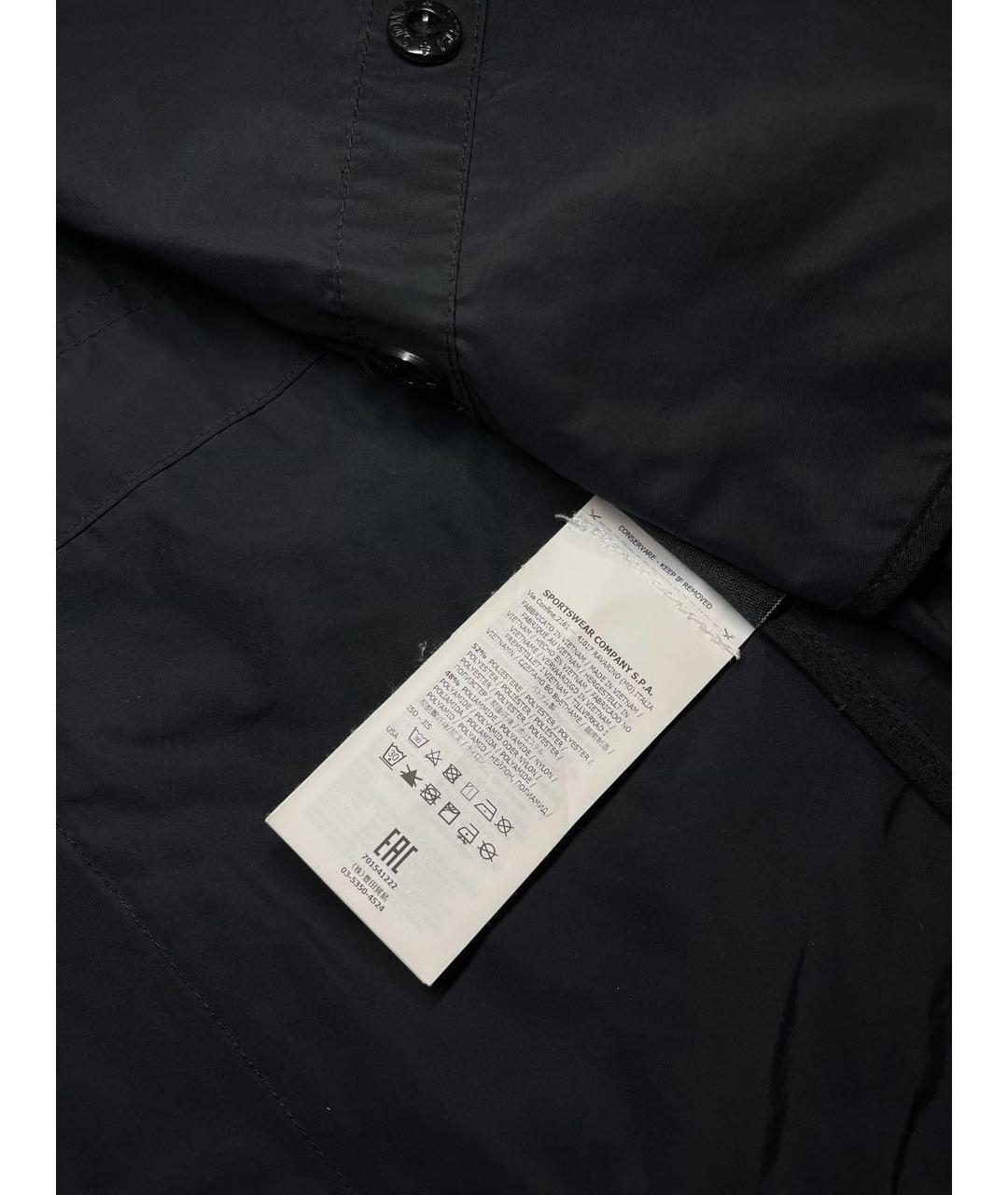 STONE ISLAND Черная полиамидовая куртка, фото 7