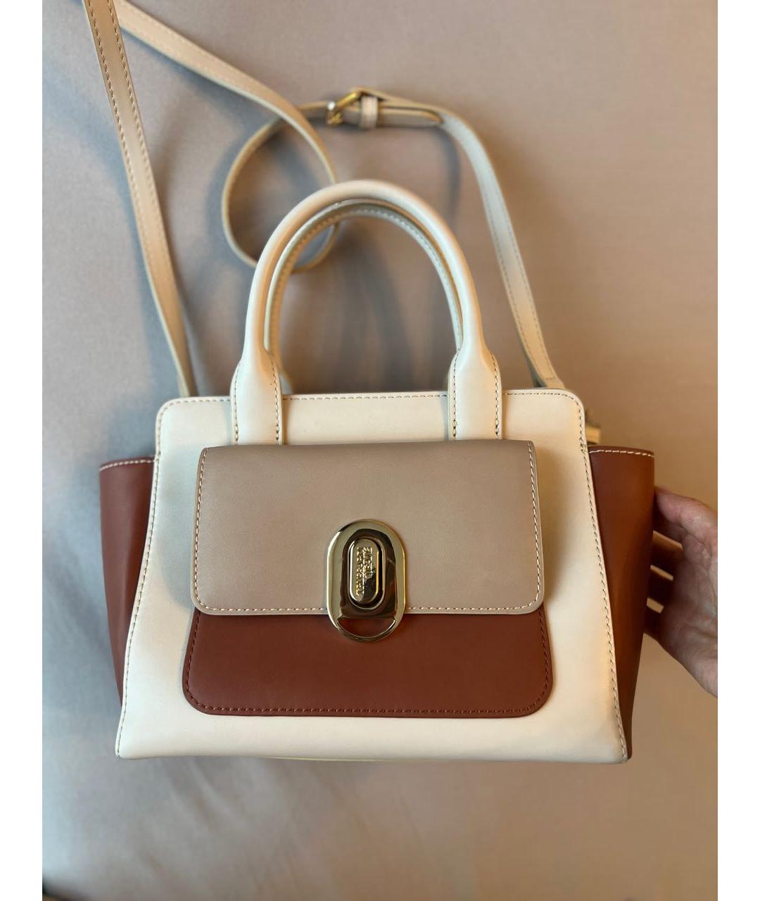TRUSSARDI Мульти кожаная сумка с короткими ручками, фото 9