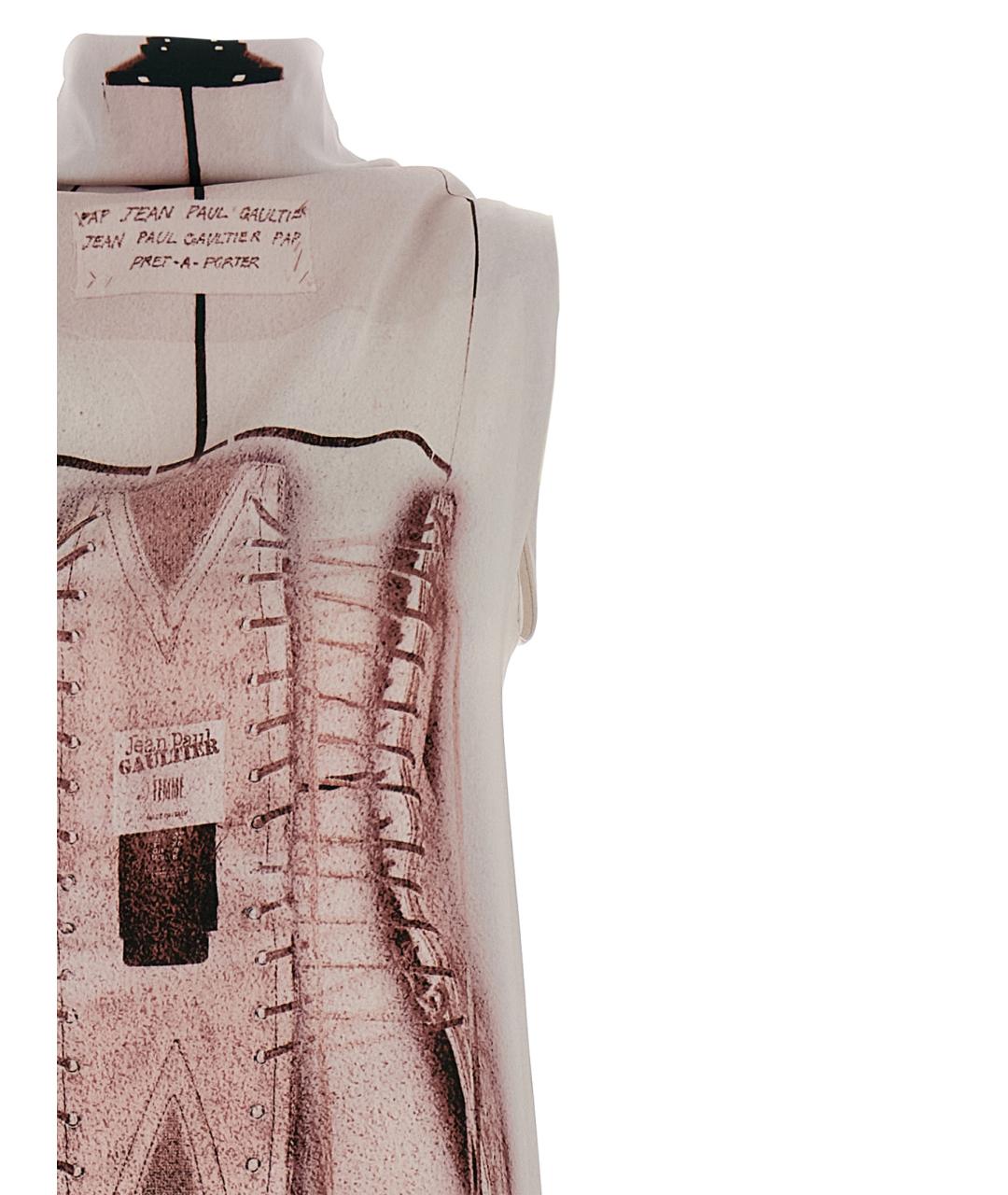 JEAN PAUL GAULTIER Розовое ацетатное коктейльное платье, фото 3