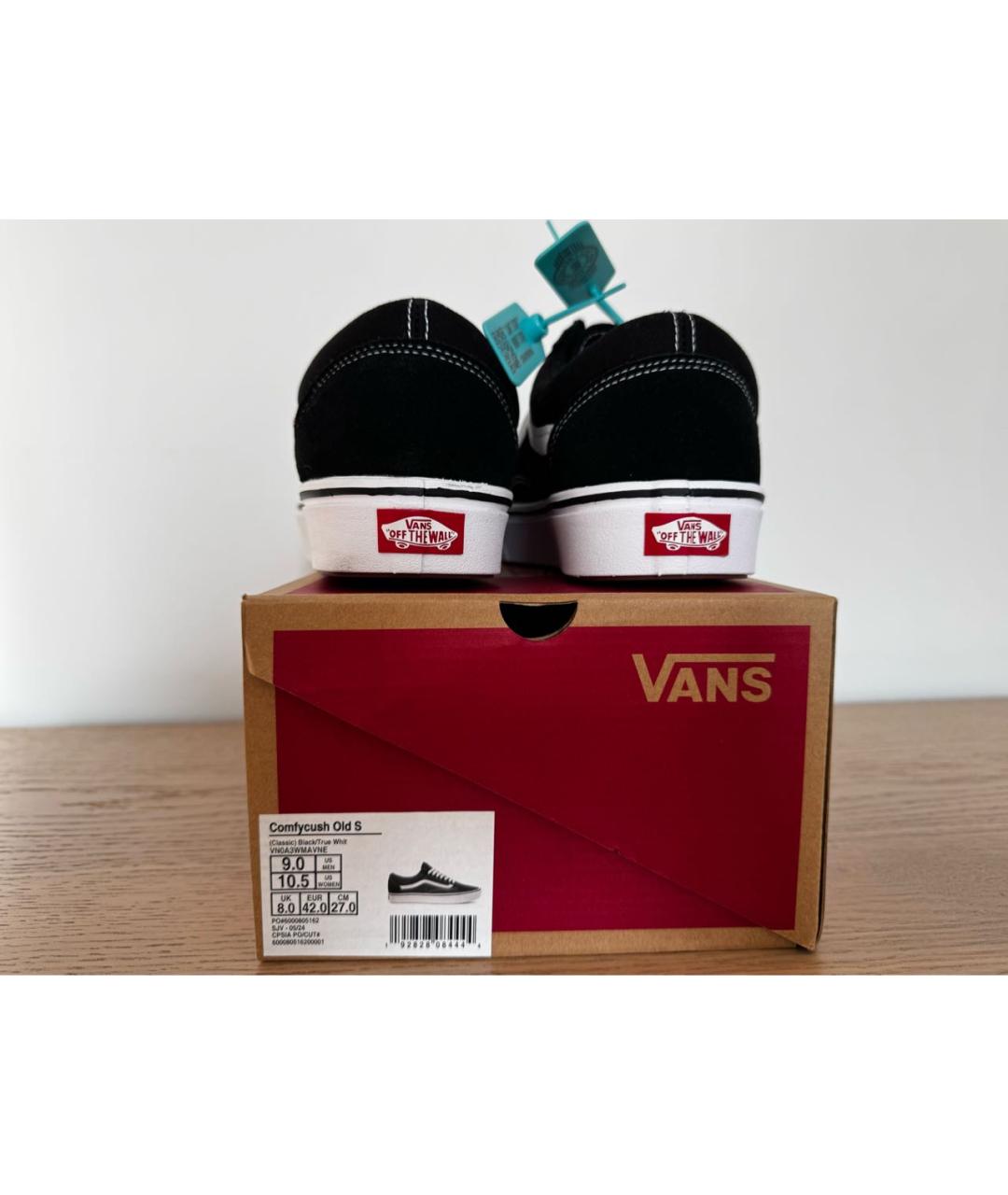 VANS Черные замшевые низкие кроссовки / кеды, фото 4