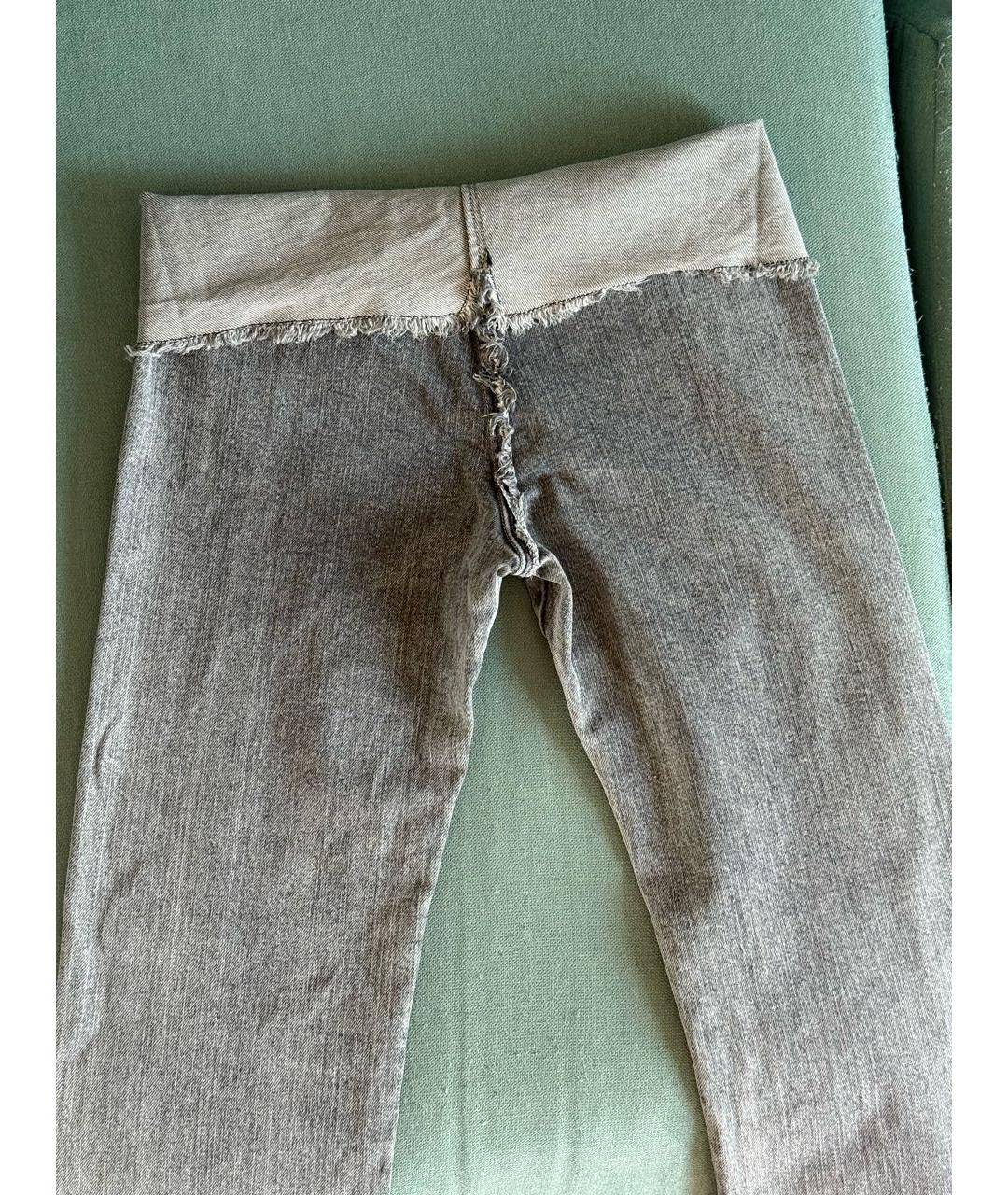 DIESEL Серые хлопковые прямые джинсы, фото 7