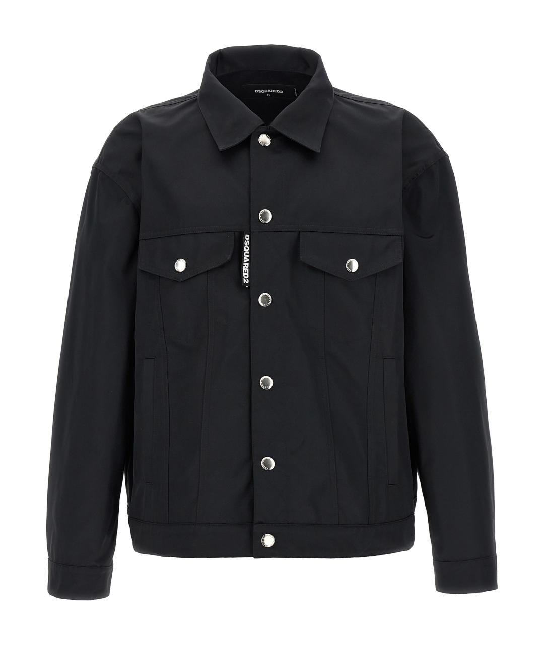 DSQUARED2 Черная полиэстеровая куртка, фото 1