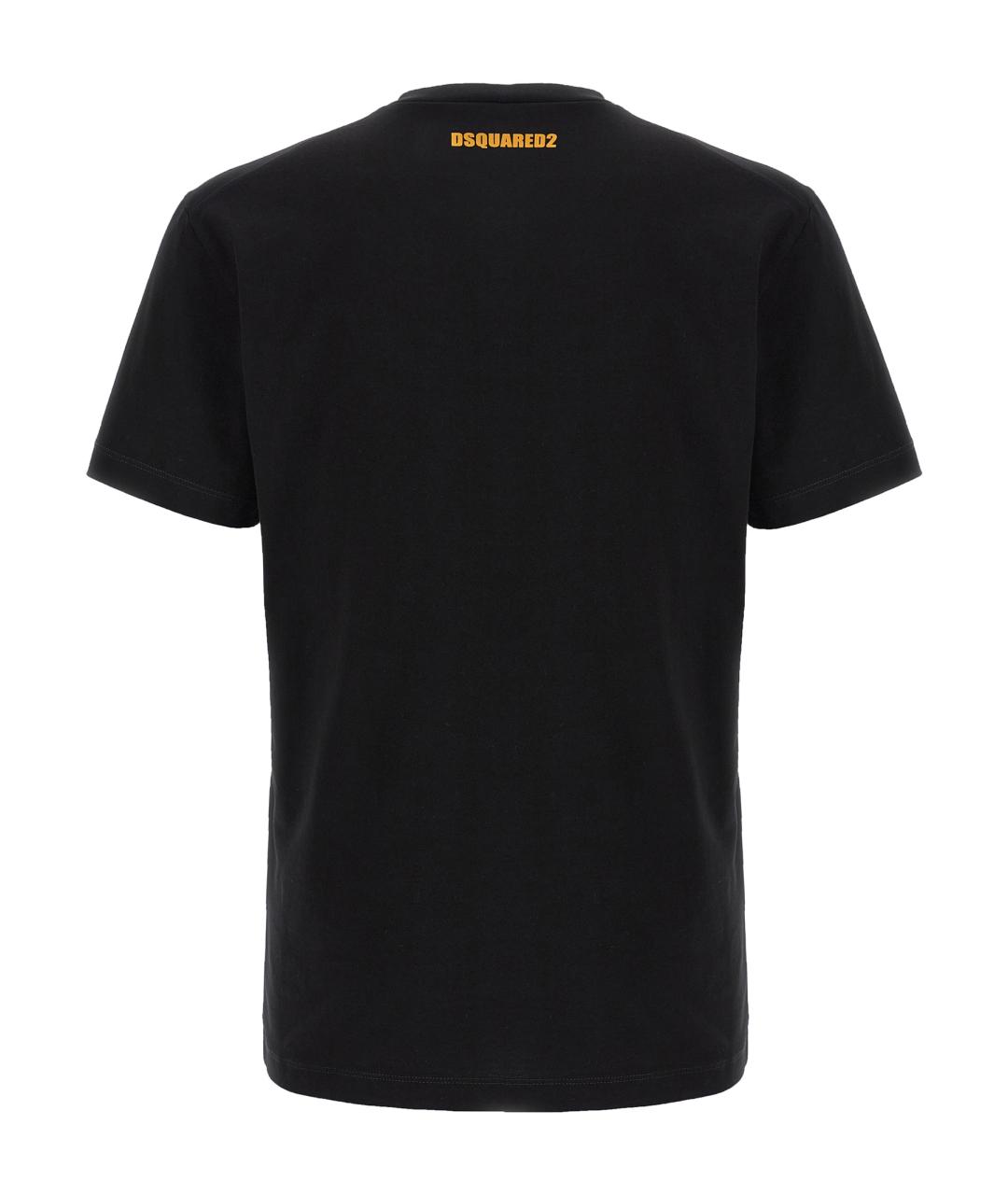 DSQUARED2 Черная хлопковая футболка, фото 2