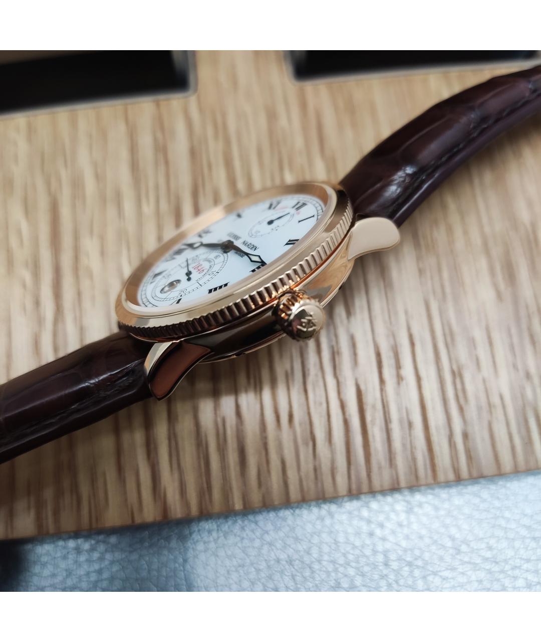 Ulysse Nardin Золотые часы из желтого золота, фото 3