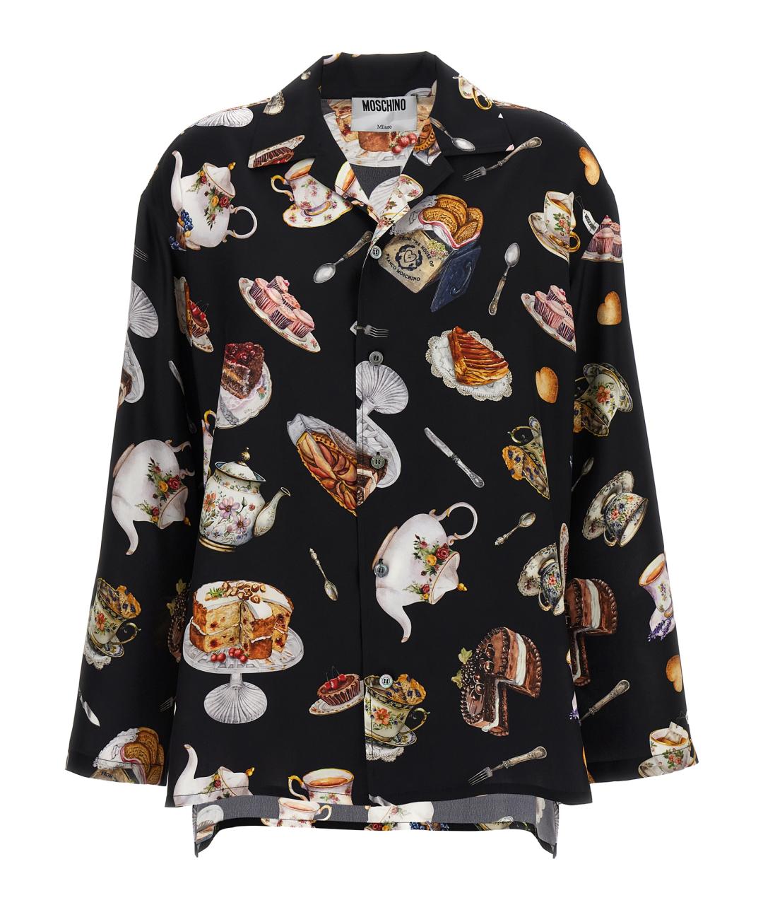 MOSCHINO Мульти шелковая рубашка, фото 1