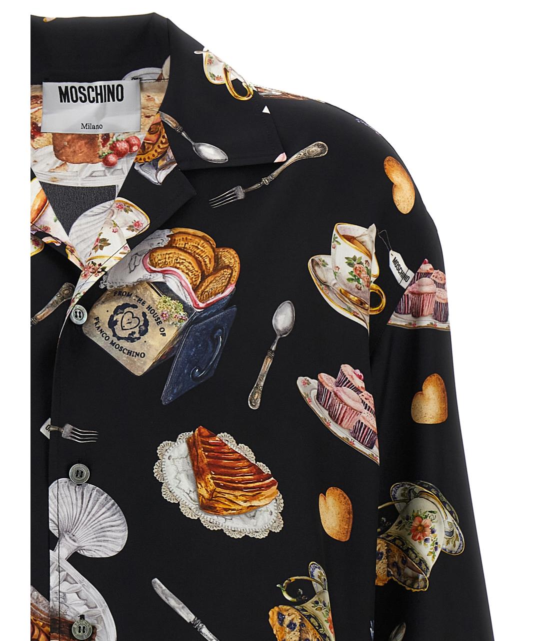 MOSCHINO Мульти шелковая рубашка, фото 3