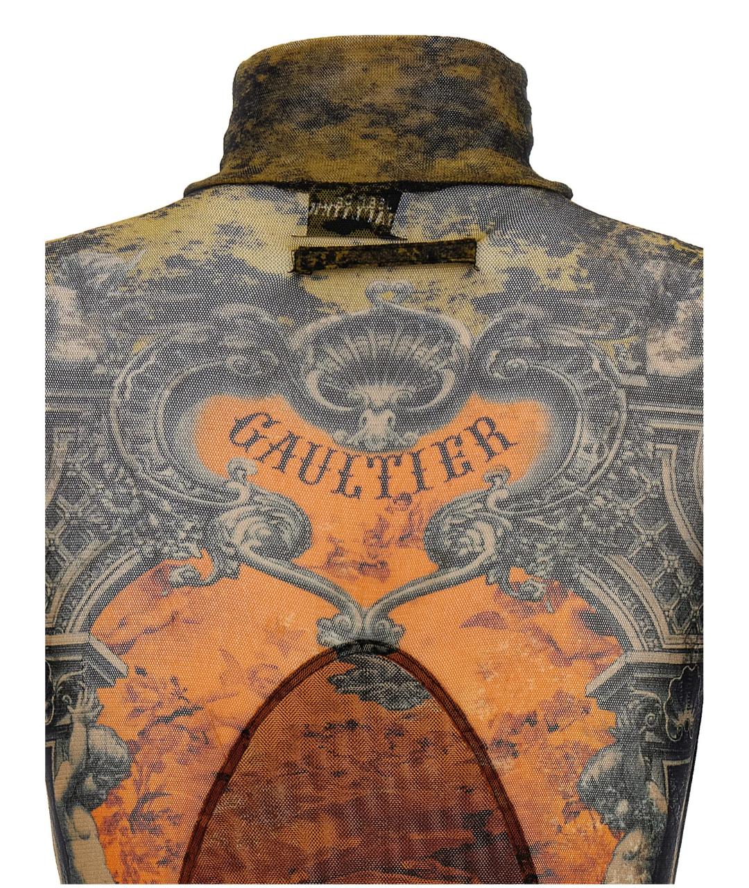 JEAN PAUL GAULTIER Мульти полиамидовая майка, фото 4