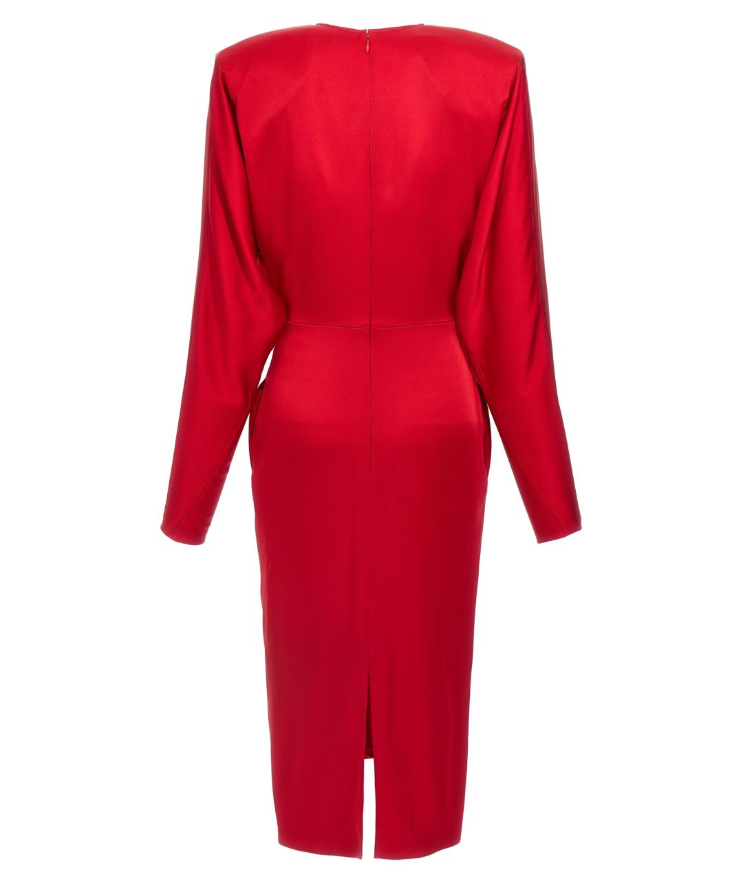 STELLA MCCARTNEY Красное ацетатное коктейльное платье, фото 2