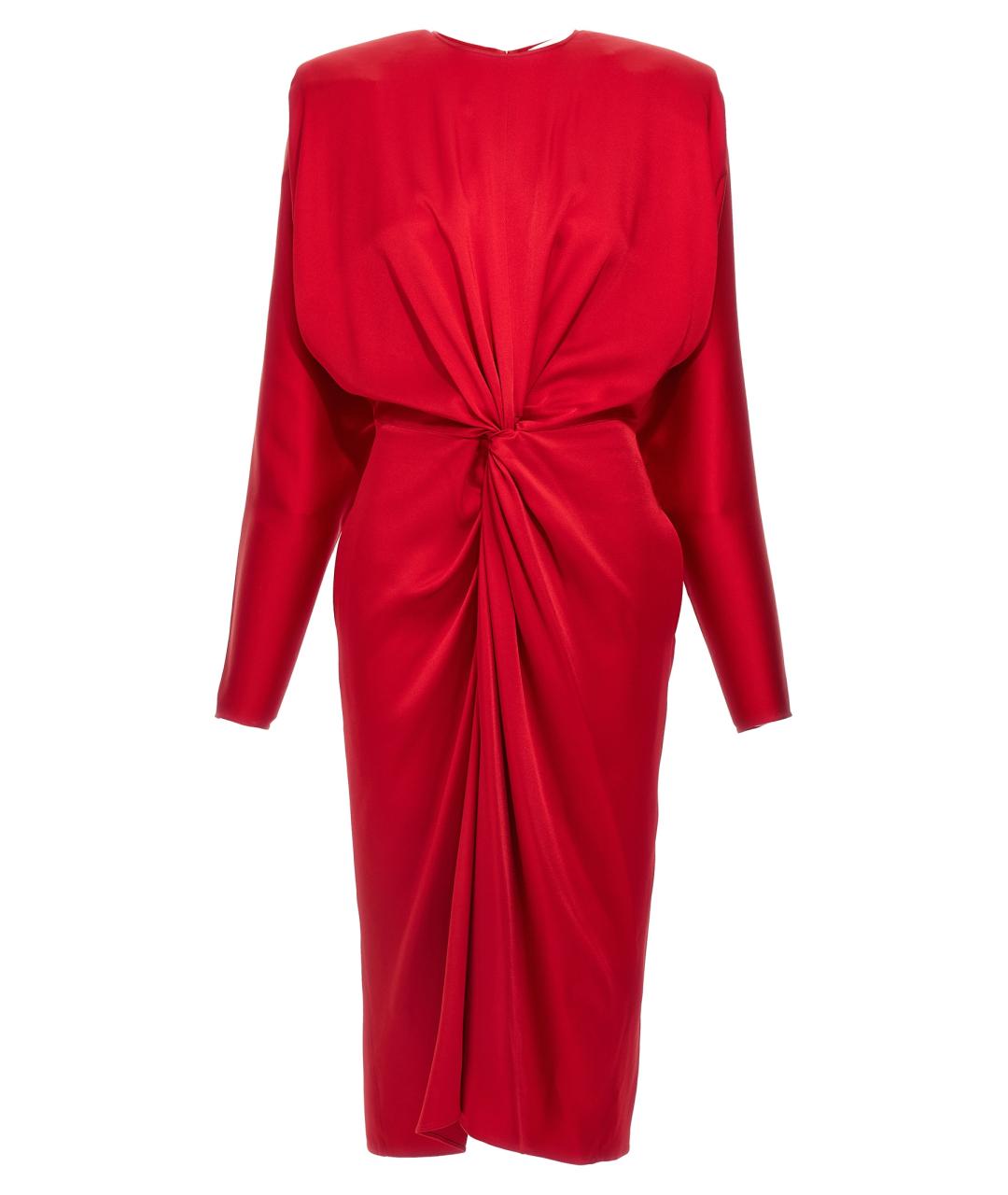 STELLA MCCARTNEY Красное ацетатное коктейльное платье, фото 1