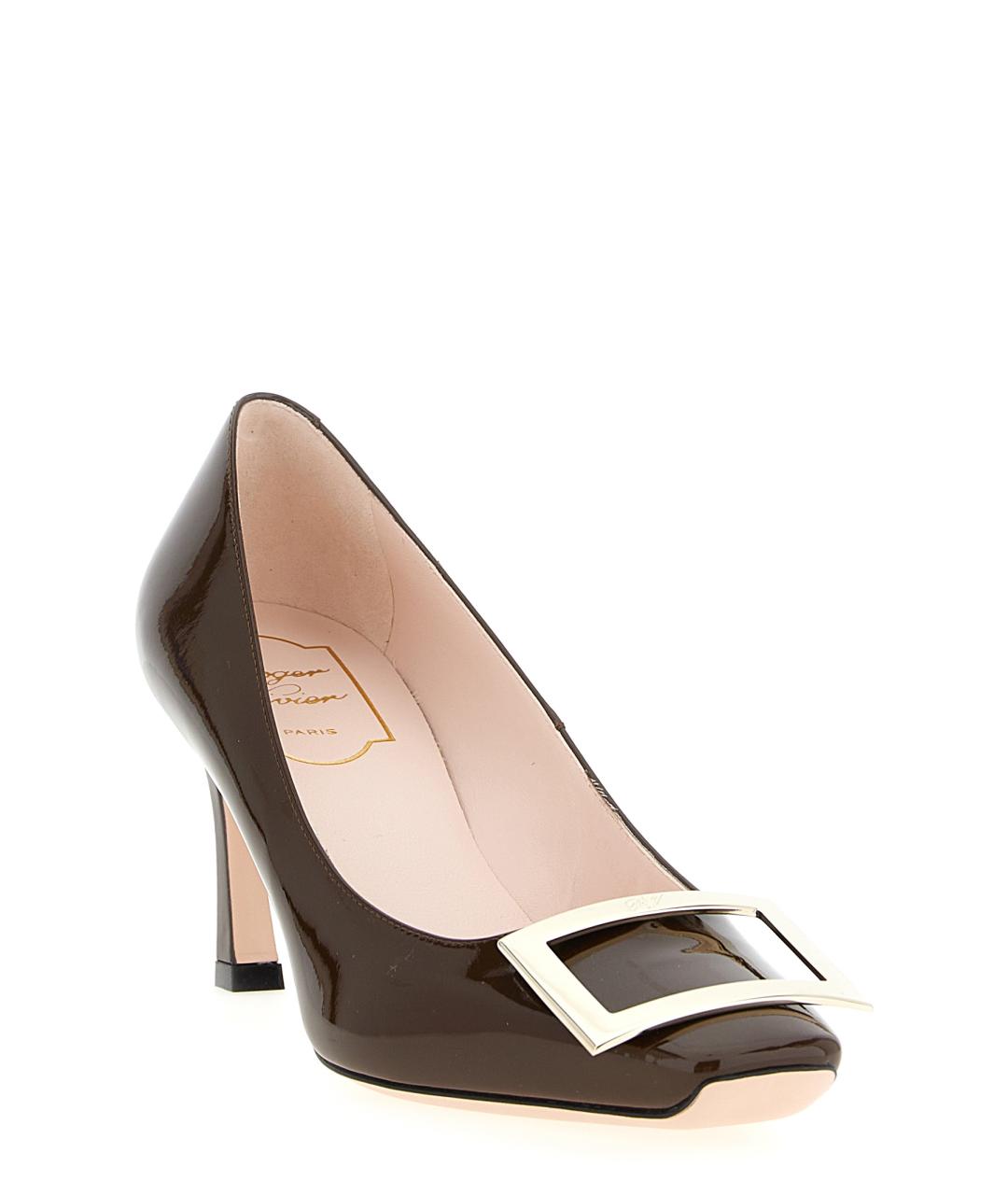 ROGER VIVIER Коричневые туфли из лакированной кожи, фото 2