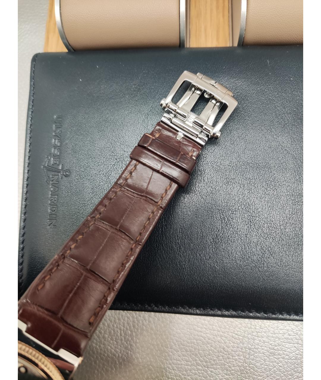 Ulysse Nardin Золотые часы из желтого золота, фото 4