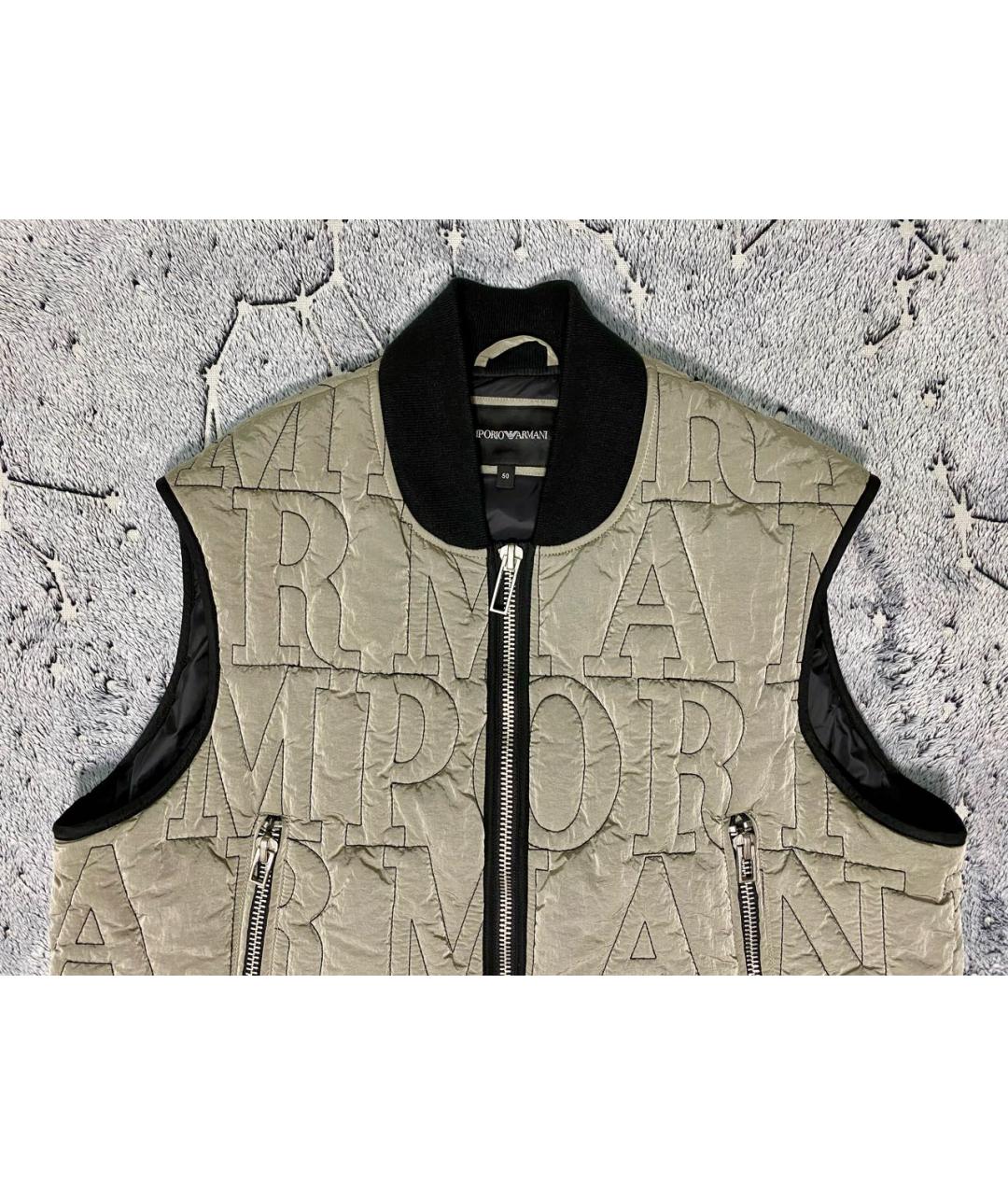 EMPORIO ARMANI Серый жилет, фото 3