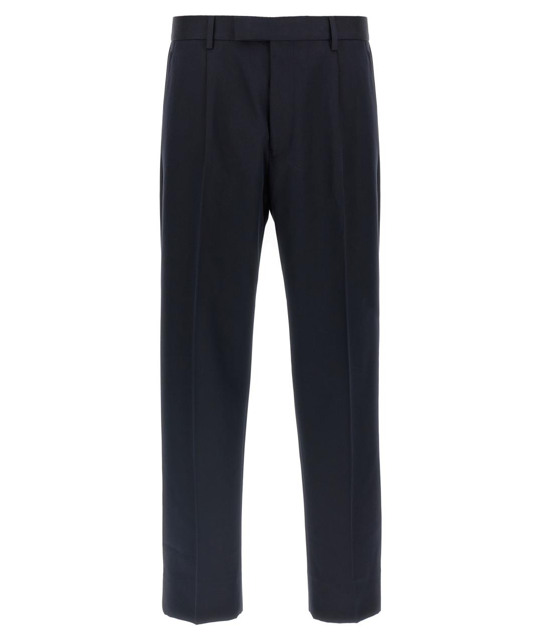 ZEGNA Синие хлопковые повседневные брюки, фото 1