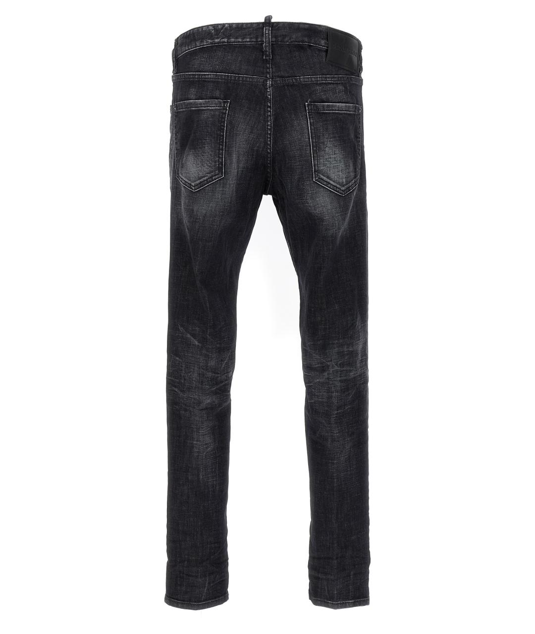 DSQUARED2 Черные хлопковые джинсы скинни, фото 2