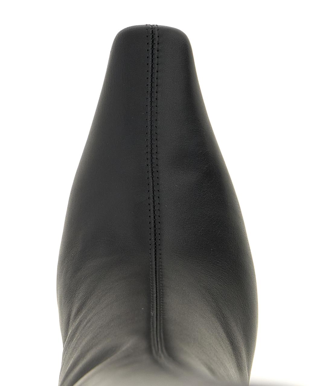 GIUSEPPE ZANOTTI DESIGN Черные кожаные ботфорты, фото 4