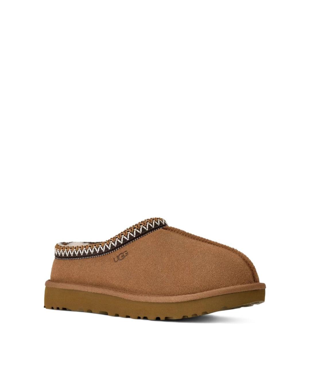 UGG AUSTRALIA Бежевые кожаные сабо, фото 3