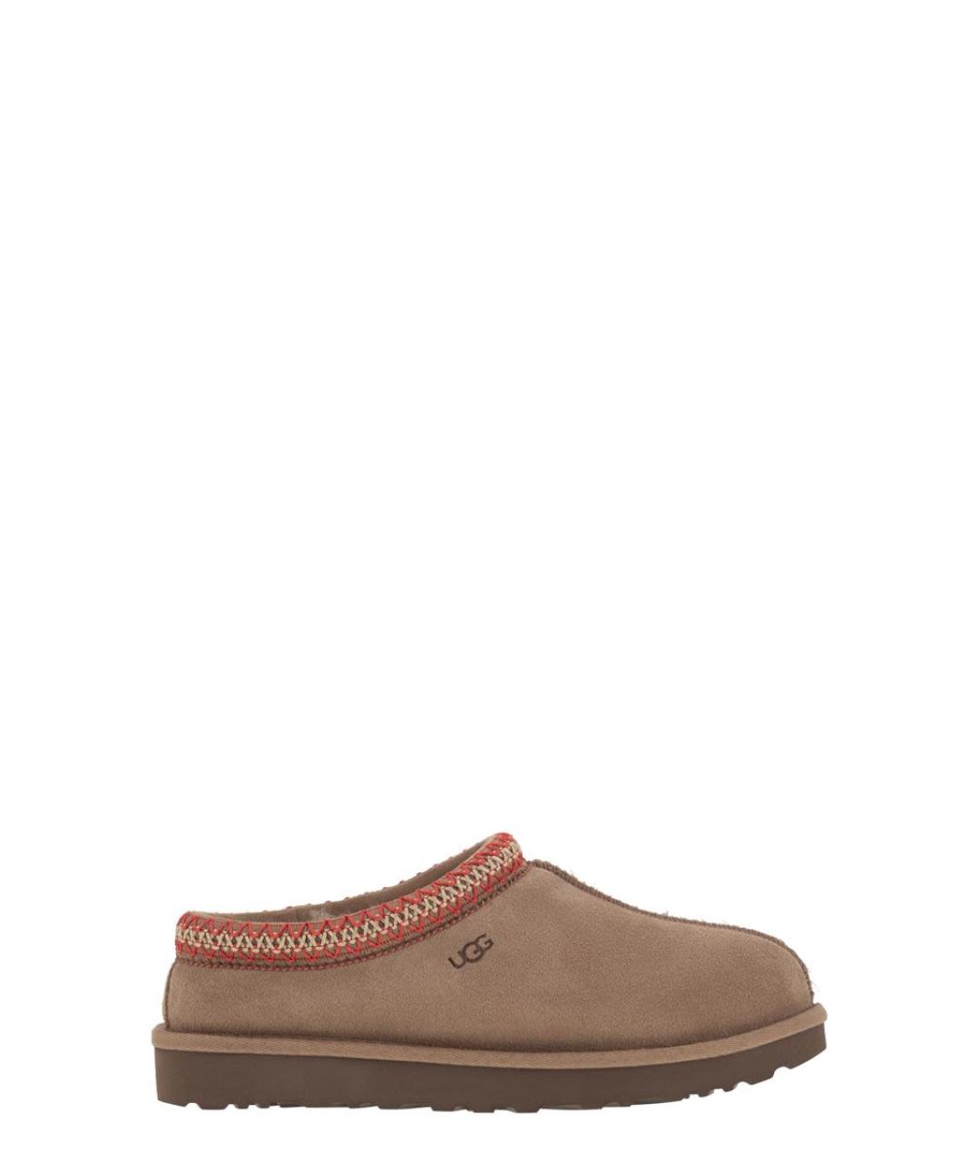 UGG AUSTRALIA Бежевые кожаные сабо, фото 1